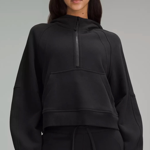 lululemon athletica Sweaters - Scuba Oversized Half-Zip Hoodie in Black